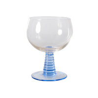 Thumbnail for Swirl Wine Glass Low, Blue