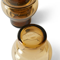 Thumbnail for 70s glassware: Bulb Glasses (Set of 4) Amber