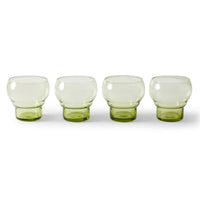 Thumbnail for 70s glassware: Bulb Glasses (Set of 4) Mint Green