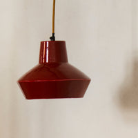 Thumbnail for Enamel Ceiling Lamp - Maroon