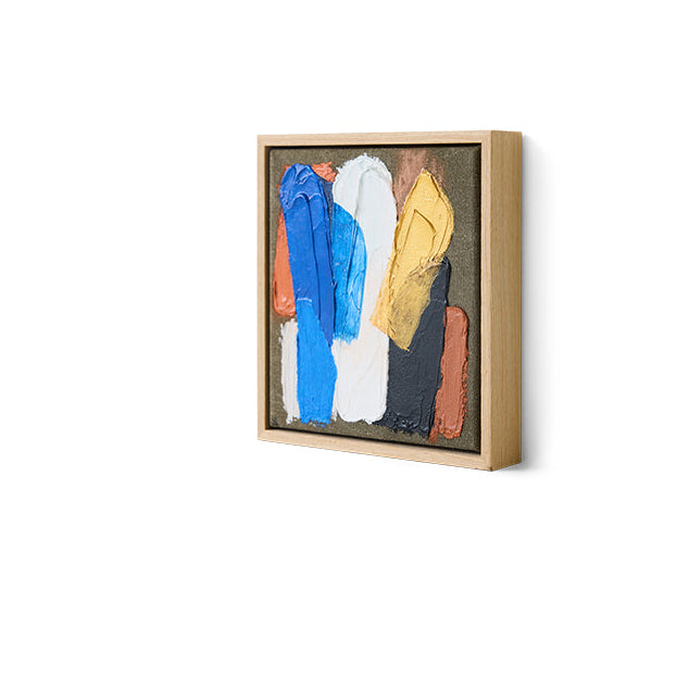 Framed Artwork Moonlight Strokes, 18 x 20cm