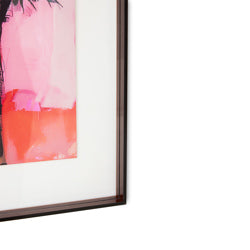 Acrylic Frame Brown Palms, 40x50cm
