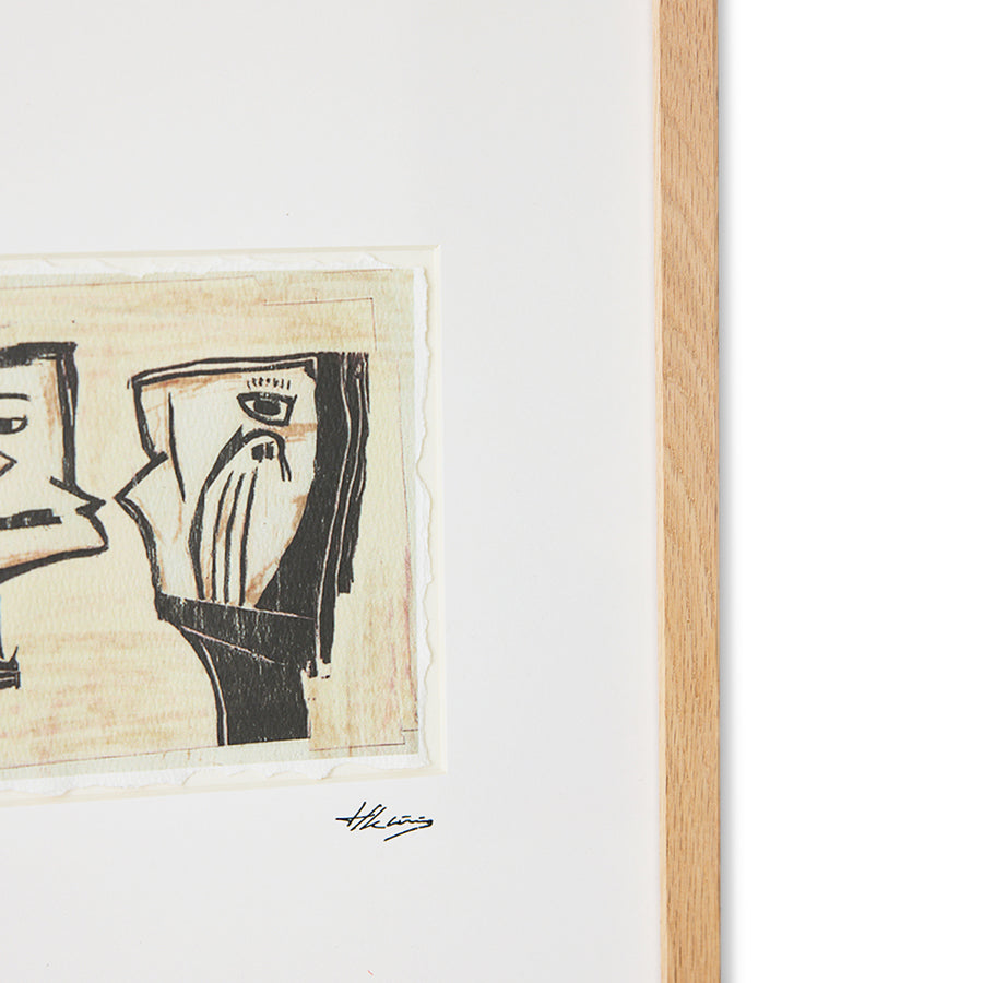 Pre-order Framed Artwork Marty And Kosso, 34x44cm