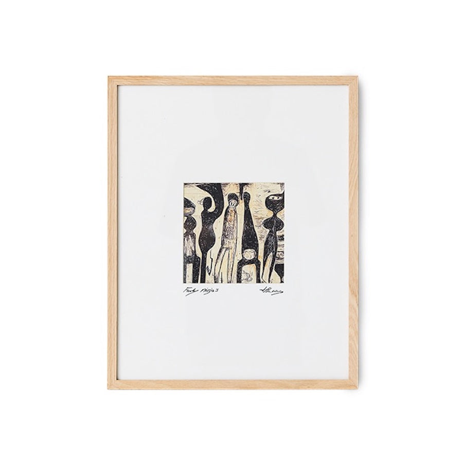 HKLIVING Framed Artwork Funky Ninja's, 40x50cm