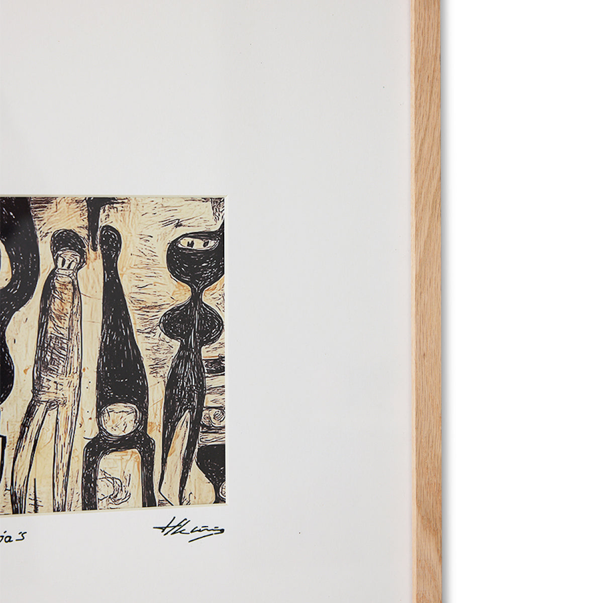 HKLIVING Framed Artwork Funky Ninja's, 40x50cm