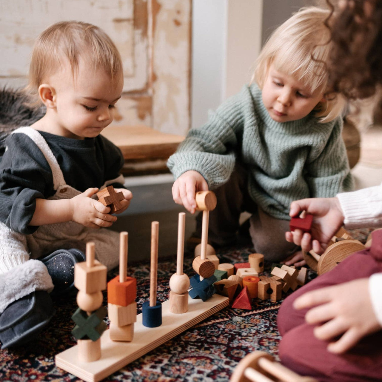 Stacking Montessori Toy Natural