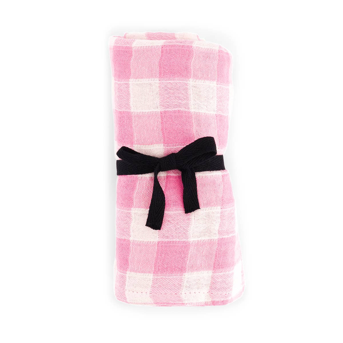 BIANCA SWADDLE GINGHAM NEON PINK: VICHY / L 110*110