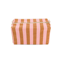 Thumbnail for VIC TOILETRY BAG STRPES CARAMEL / STRAWBERRY: CARAMEL / STRAWBERRY / STRIPES / L13*W26*H12