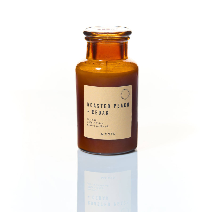 MÆGEN Alchemist Candle - Roasted Peach & Cedar: 250g - 8.8oz