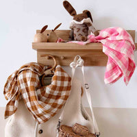 Thumbnail for BIANCA SWADDLE GINGHAM CARAMEL: VICHY / L 110*110