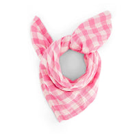 Thumbnail for BIANCA SWADDLE GINGHAM NEON PINK: VICHY / L 110*110