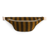 Thumbnail for WOMEN BUM BAG STRIPES CUMIN AND BLACK: CUMIN / SCRATCH