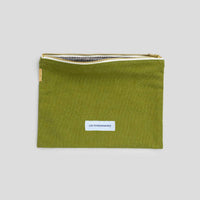 Thumbnail for Small Pouch in Organic Cotton Canvas Moss Green