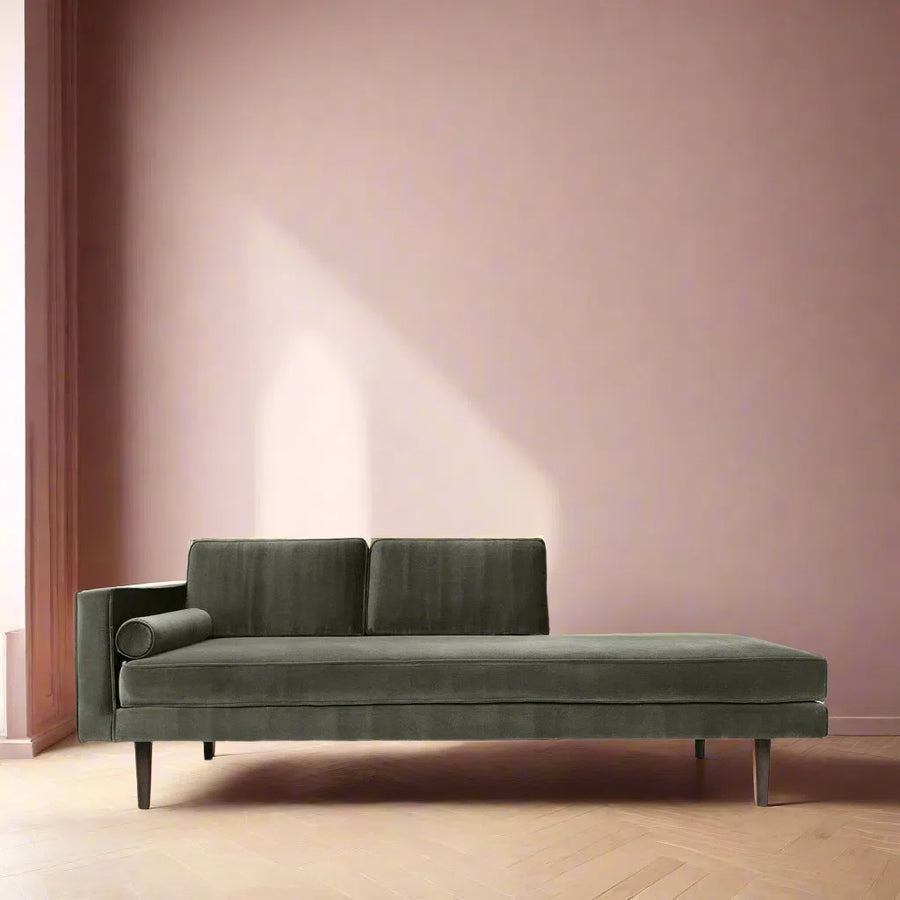 Chaise Longue 'Wind' Grape Leaf