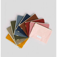 Thumbnail for Small Pouch in Organic Saffron Yellow Cotton Canvas