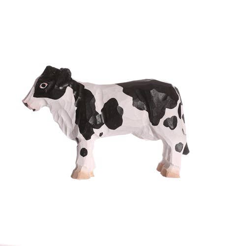 Wudimals® Wooden Black & White Cow Animal Toy