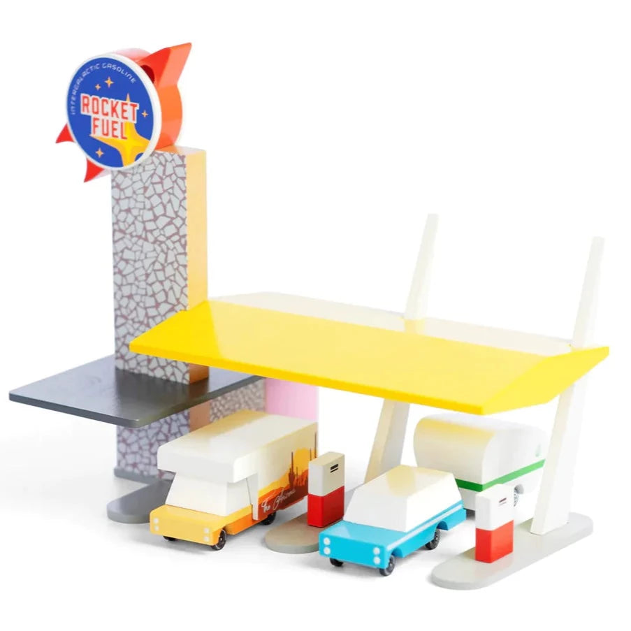 Candylab Rocket Station - Wooden Toy Car Candylab