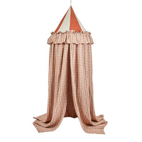 Thumbnail for Gingham canopy, rusty blush