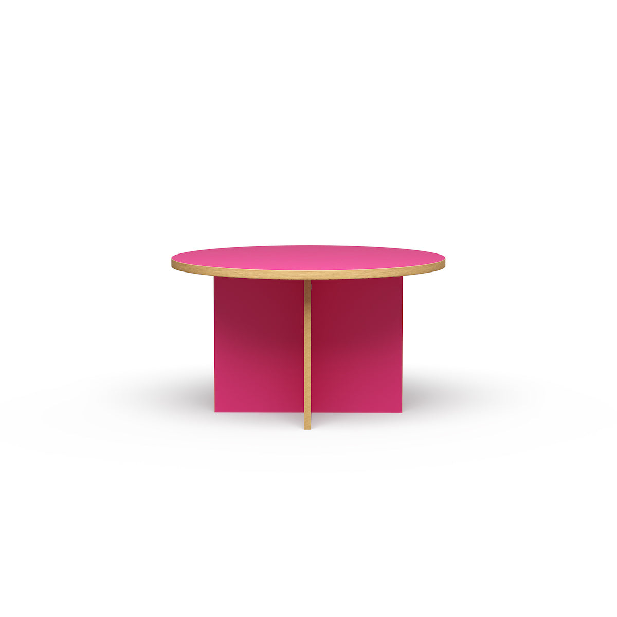 Dining Table Raspberry, Round, 130cm  - 6 Colours Available