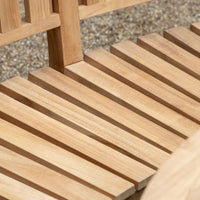 Thumbnail for Outdoor Curved Bench with Back