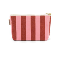 Thumbnail for POUCH SOFIA STRIPES BRICK / PINK