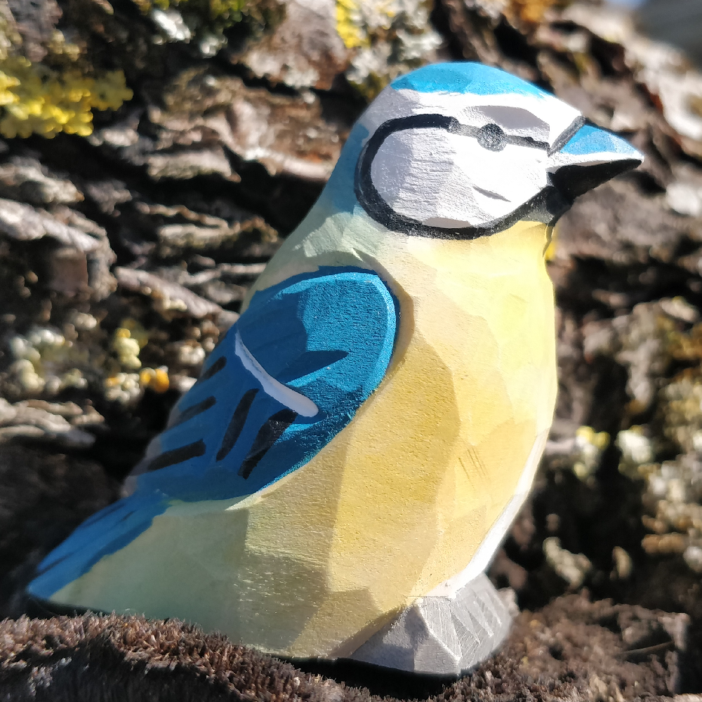 Wudimals® Wooden Blue Tit Animal Toy