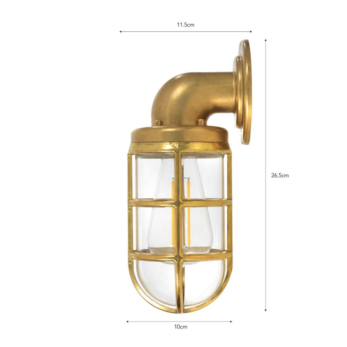 Garden Trading Devonport Down Light - Brass