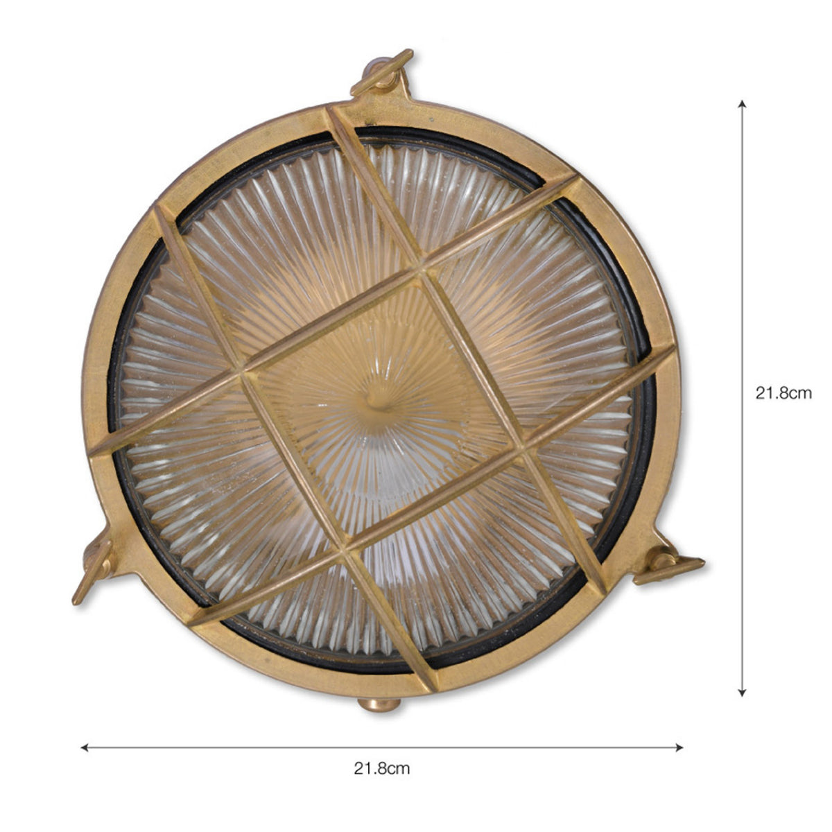 Devonport Round Bulk Head Light - Brass PRE ORDER JULY
