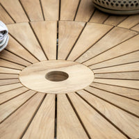 Thumbnail for Oval Outdoor Dining Table with lazy Susan