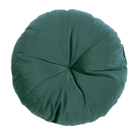 Thumbnail for Velvet Round Cushion Jungle Green