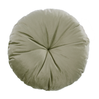 Thumbnail for Velvet Round Cushion Olive Green