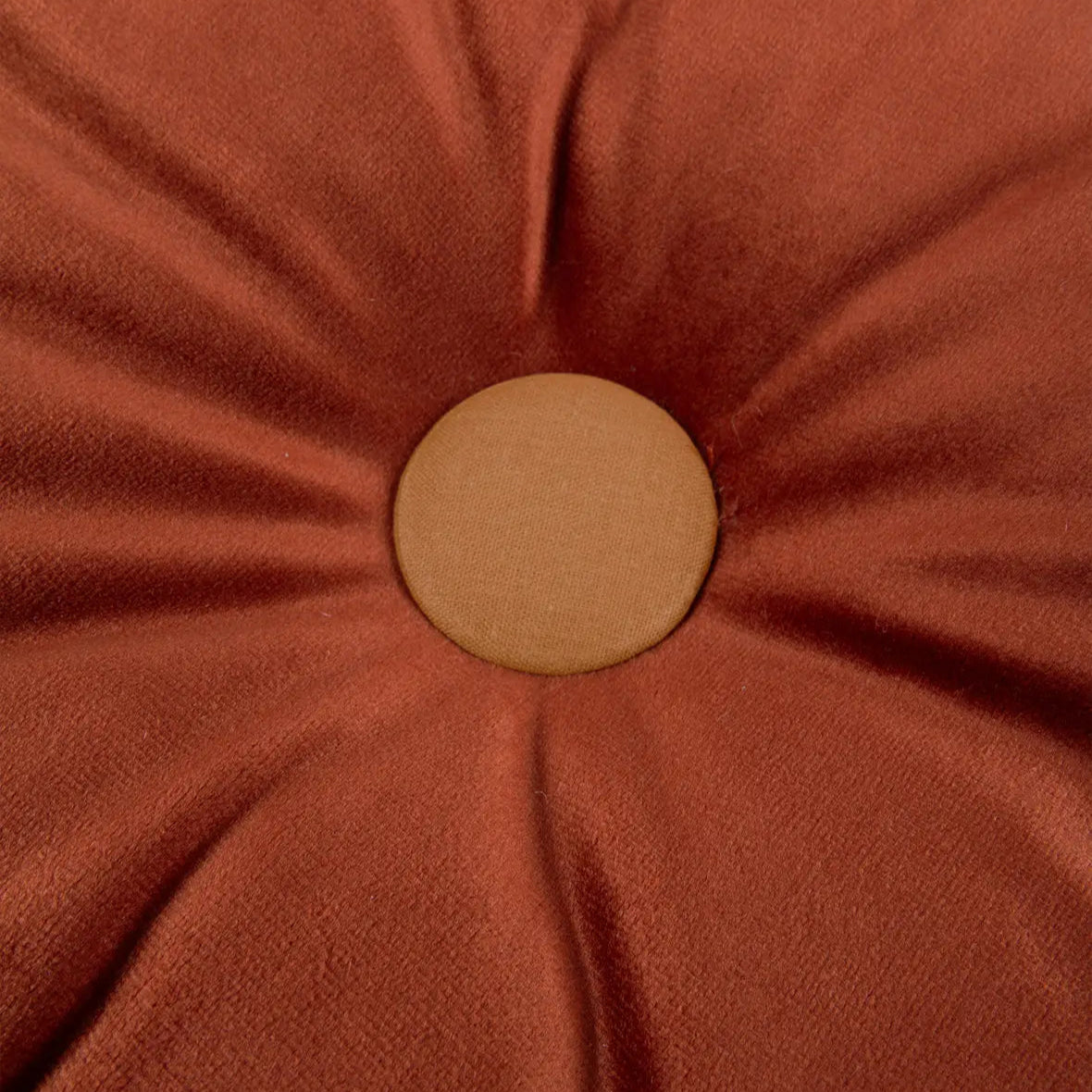Velvet Round Cushion Wild Brown