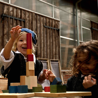 Thumbnail for Wooden Blocks In Tray - 30 pcs Rainbow