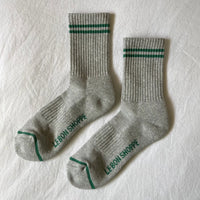 Thumbnail for Boyfriend Socks: Light Grey