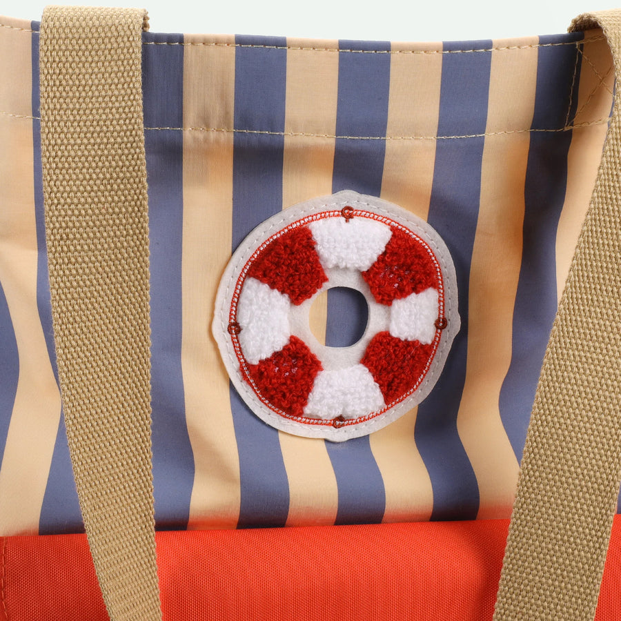 Shopper • Blue Whale + Sandy Yellow • Wonders Of The Deep Sea