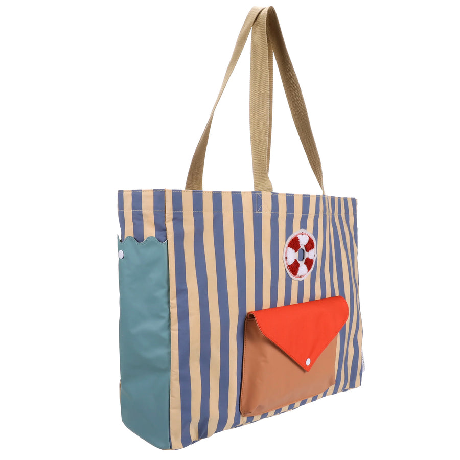 Shopper • Blue Whale + Sandy Yellow • Wonders Of The Deep Sea