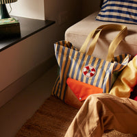 Thumbnail for Shopper • Blue Whale + Sandy Yellow • Wonders Of The Deep Sea