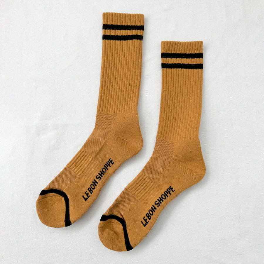 Le Bon Shop Extended Boyfriend Socks: Biscotti