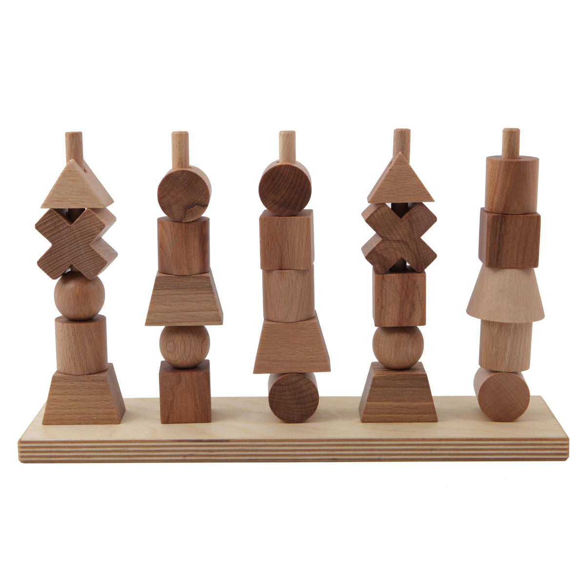 Stacking Montessori Toy Natural