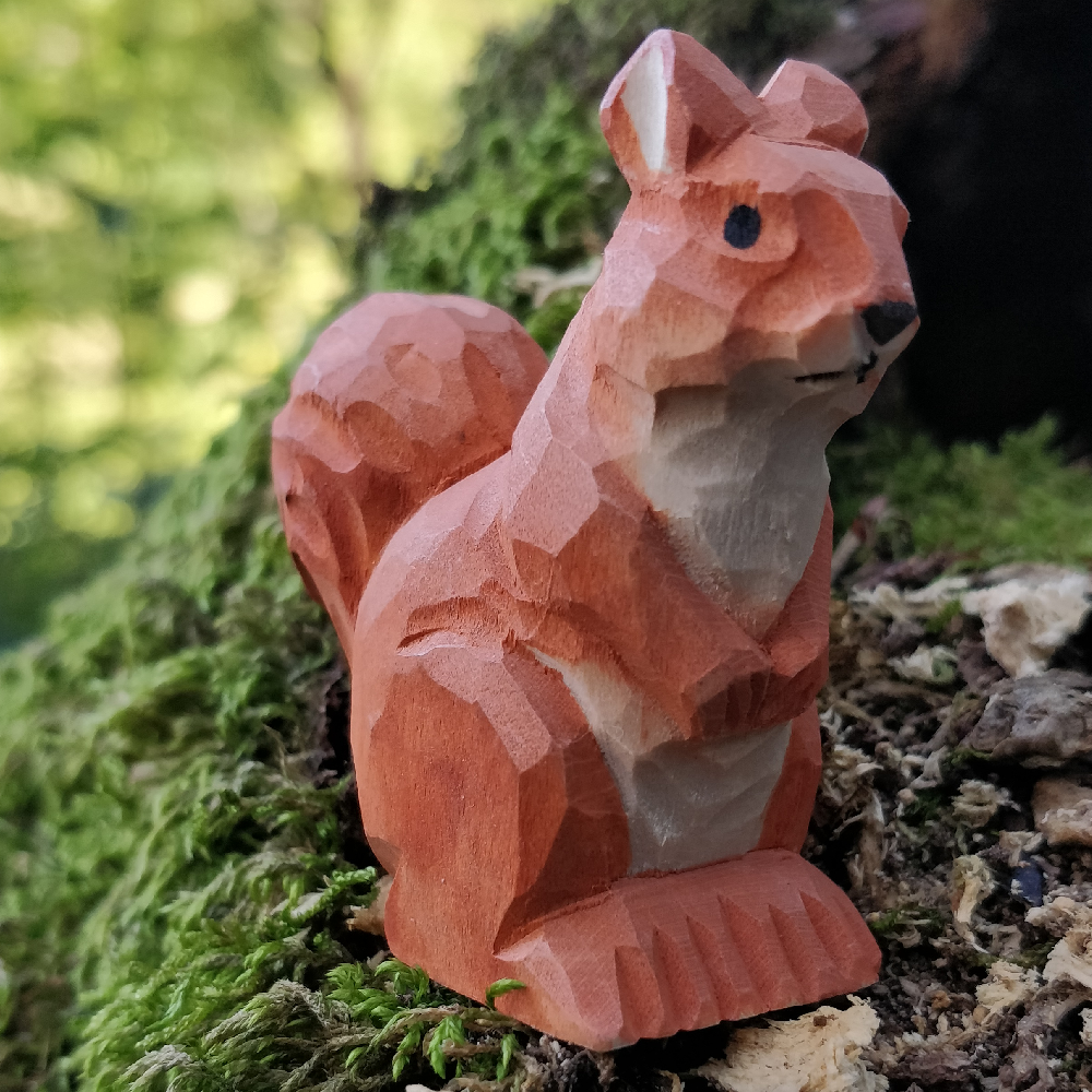 Wudimals® Wooden Red Squirrel Animal Toy