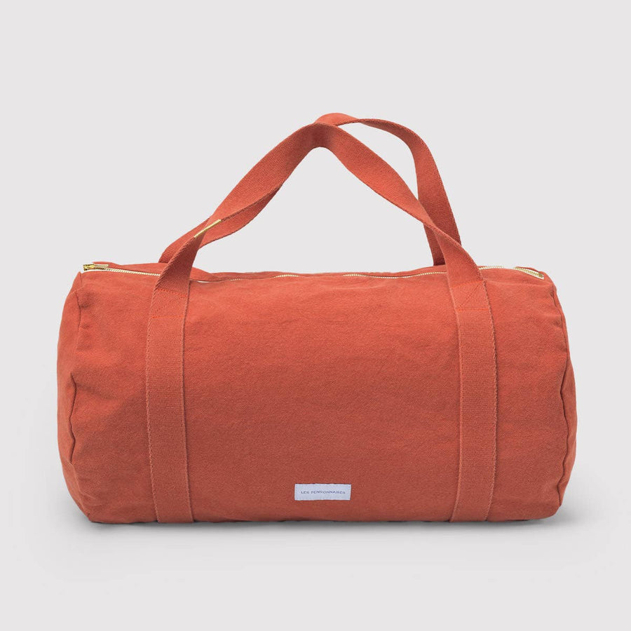 Flamboyant Orange Organic Cotton Canvas Bowling Bag