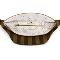 Thumbnail for WOMEN BUM BAG STRIPES CUMIN AND BLACK: CUMIN / SCRATCH