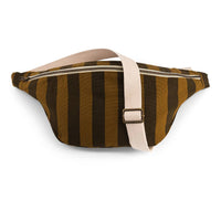 Thumbnail for WOMEN BUM BAG STRIPES CUMIN AND BLACK: CUMIN / SCRATCH