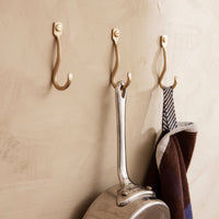 Thumbnail for Curvature Hooks - Set of 3 - Brass