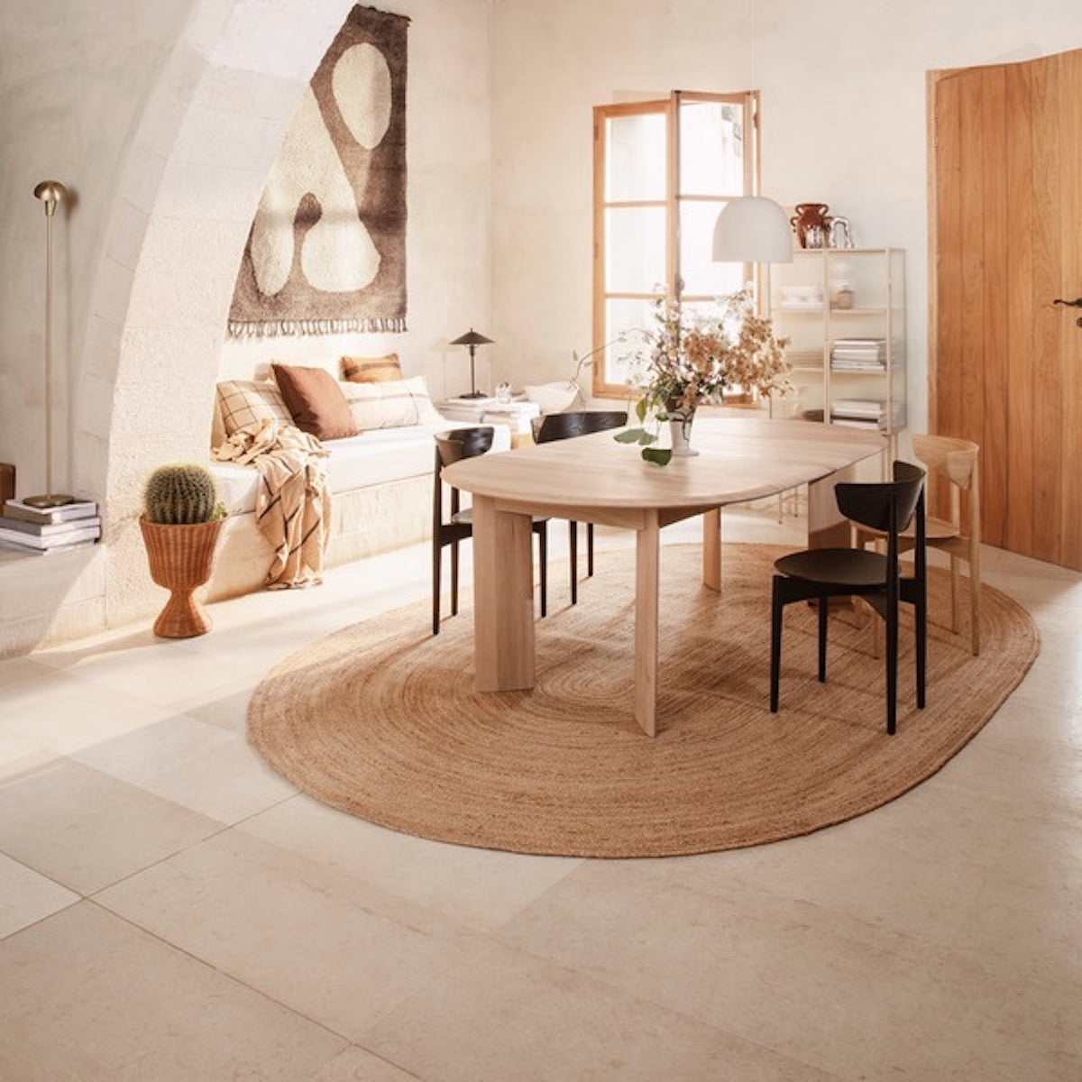 Eternal Oval Jute Rug W: 230 x H: 340cm