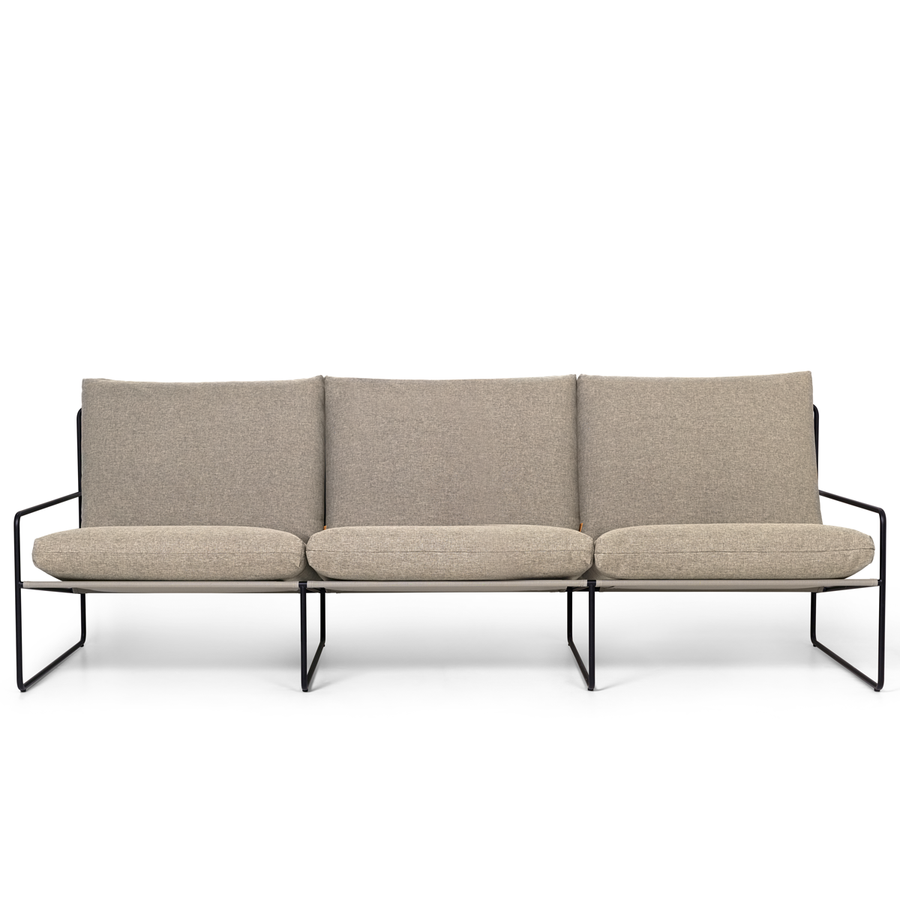 Desert 3-seater Dolce - Black/ Dark Sand