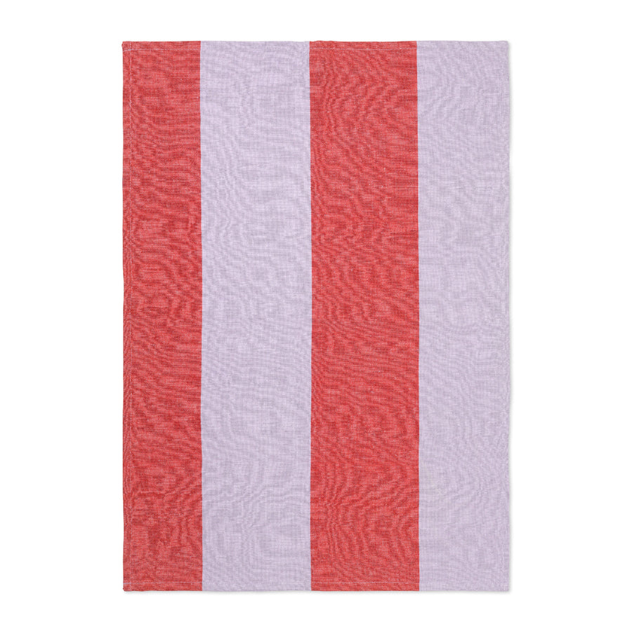Hale Tea Towel - Red/Lilac