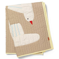 Thumbnail for Bird Quilted Blanket - Sand