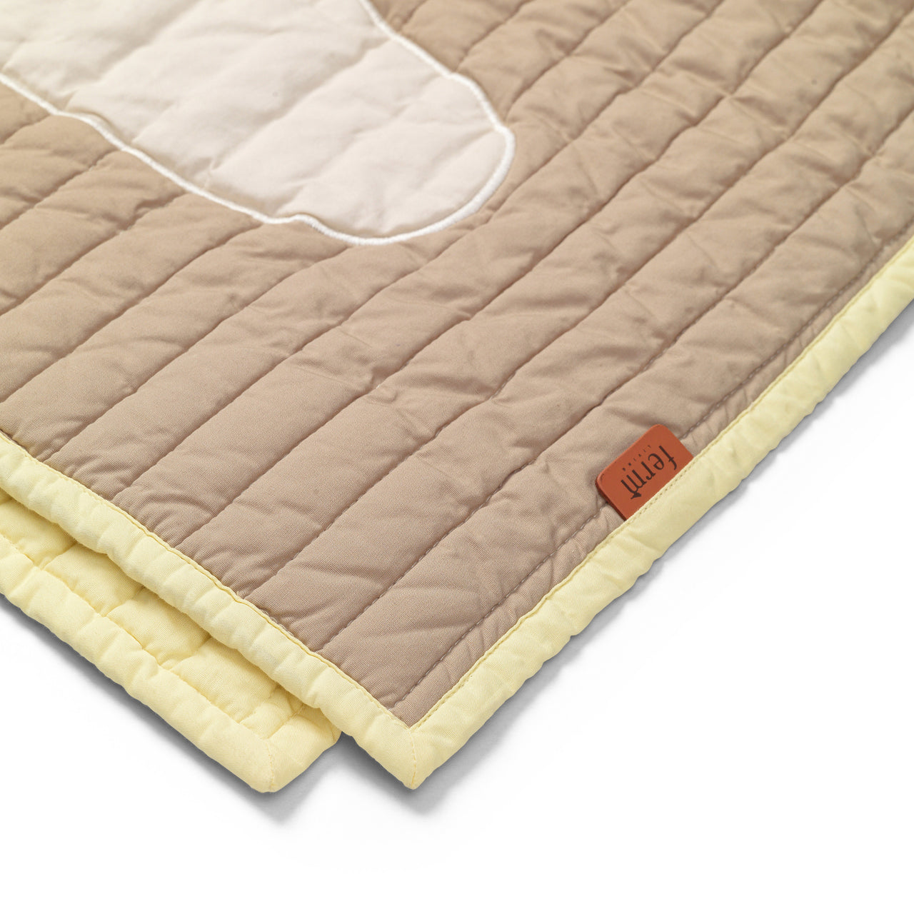 Bird Quilted Blanket - Sand