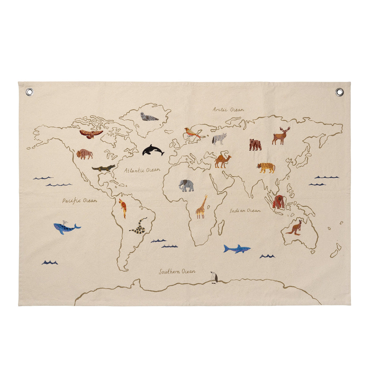The World Textile Map - Off-White